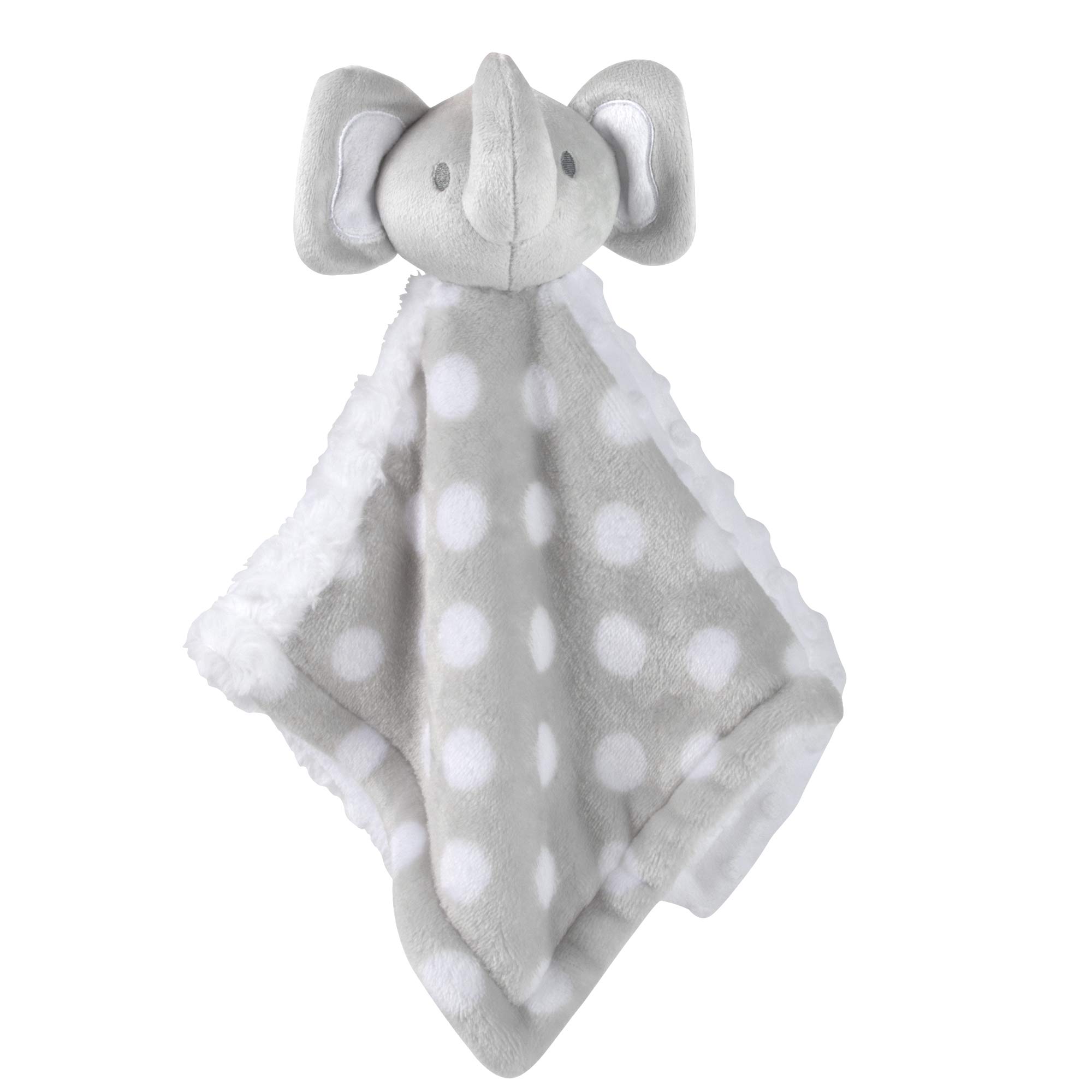 Soft Baby Blanket & Stuffed Animal Lovey Set - Grey Elephant for Boys & Girls | Nursery & Travel