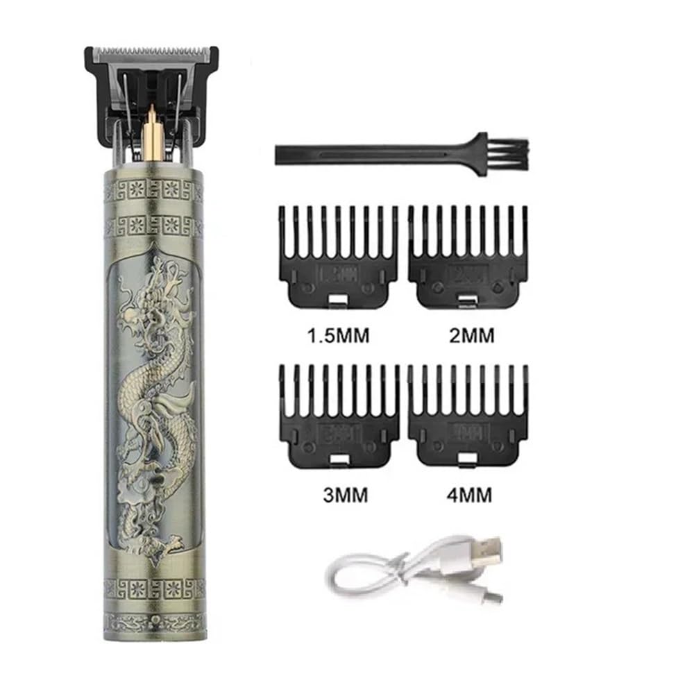 Professional T9 Wireless Hair Clipper for Men - Digital Display Electric Beard Trimmer & Barber Shaver Kit by DragonA - Perfect for Home Grooming, Salon Use & Travel Essentials