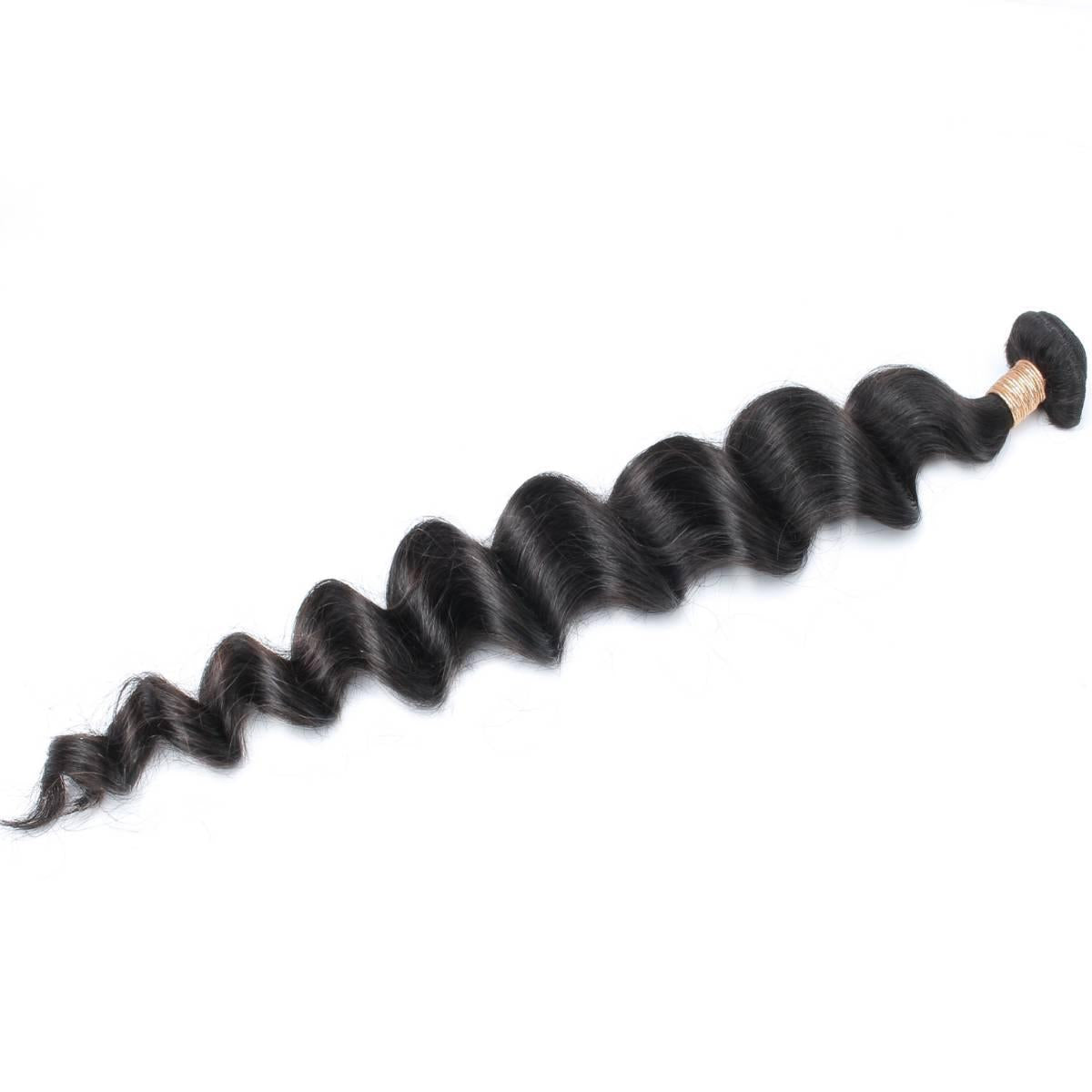 100% Human Hair Bundles - Loose Wave Brazilian Hair Extensions for Styling & Volume | Perfect for Daily Wear, Parties & Special Occasions