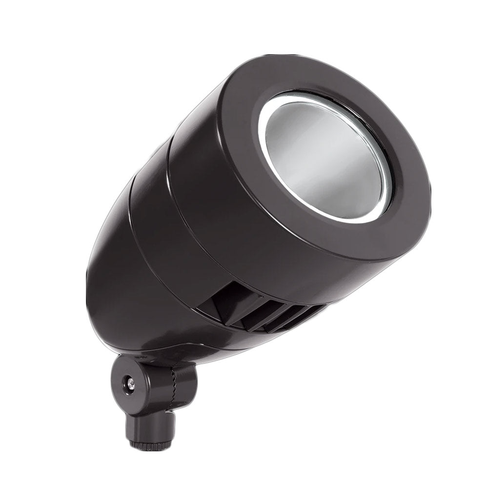 120V LED Bullet Spot Light, 4000K Cool White, Bronze Finish - Outdoor Landscape Lighting for Gardens, Pathways, and Architectural Accents