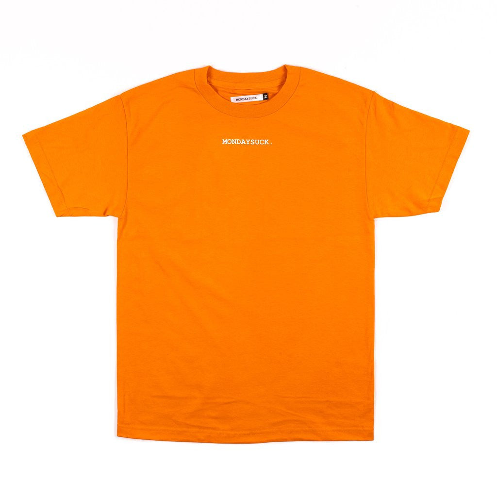 Colorblock Logo T-Shirt - Orange Graphic Tee for Men & Women | Casual Streetwear, Weekend Outfits & Relaxing at Home