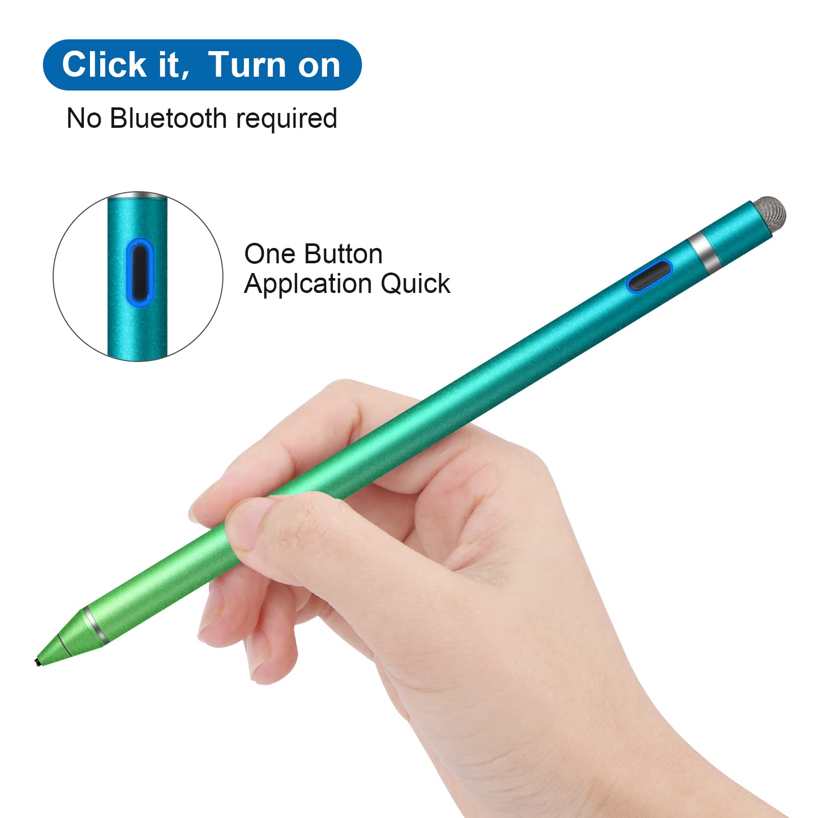 Premium Active Stylus Pen for Touch Screens - Fine Point Digital Pen Compatible with iPhone, iPad, Samsung & Android Devices - Perfect for Note Taking, Drawing & Professional Presentations