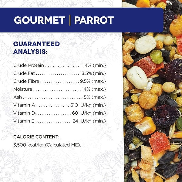 Premium Parrot Seed Mix - HARI Gourmet Bird Food for Cockatiels, Conures & Parakeets | Healthy & Nutritious Diet for Pet Birds | Perfect for Daily Feeding & Training Treats