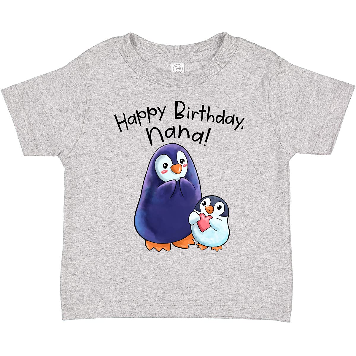 Happy Birthday Nana - Cute Penguins Toddler T-Shirt | Birthday Gift for Grandma | Kids Casual Wear for Parties & Family Celebrations