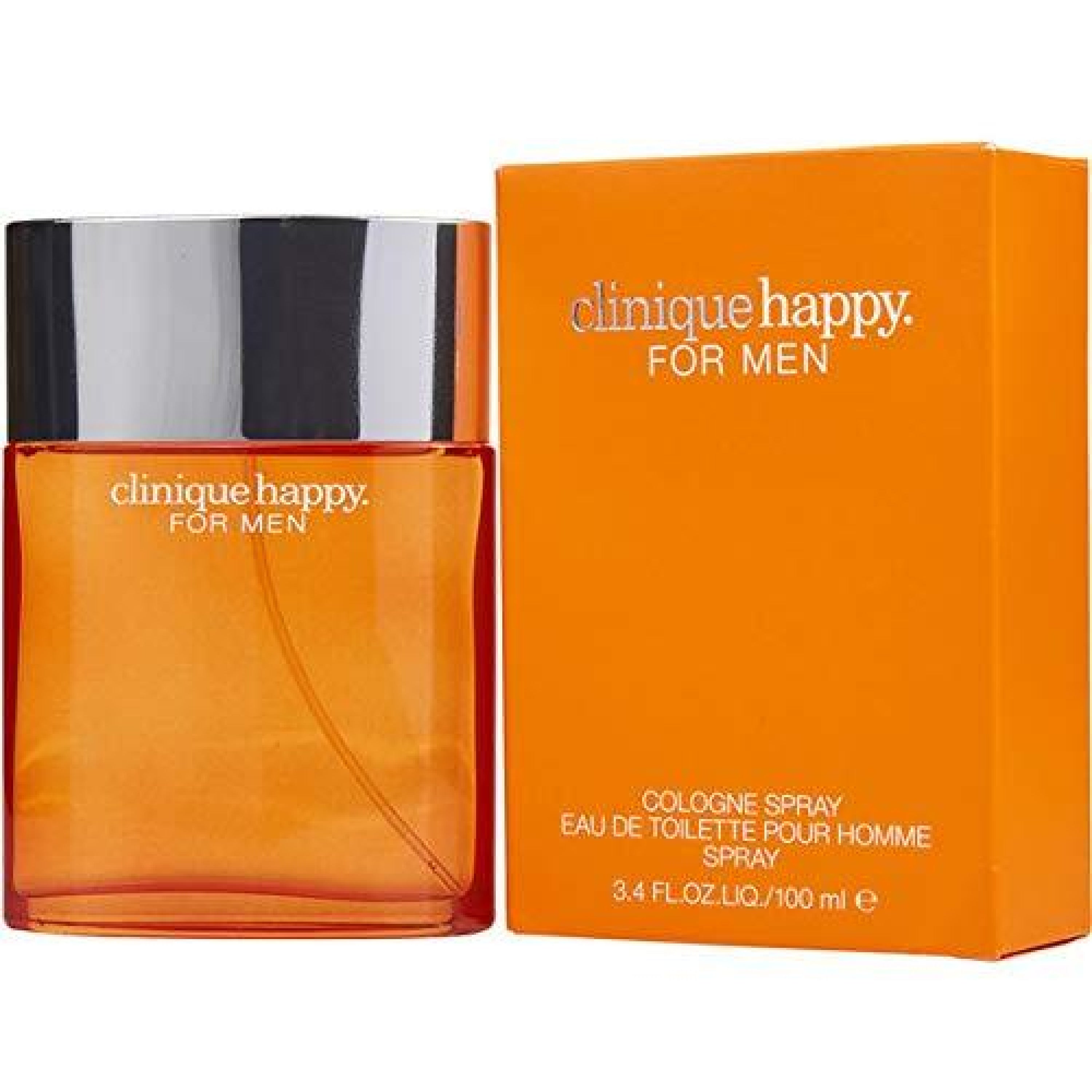 Clinique Happy EDT Spray for Men - Fresh Citrus & Woody Fragrance | Long-Lasting Cologne for Everyday Wear & Special Occasions