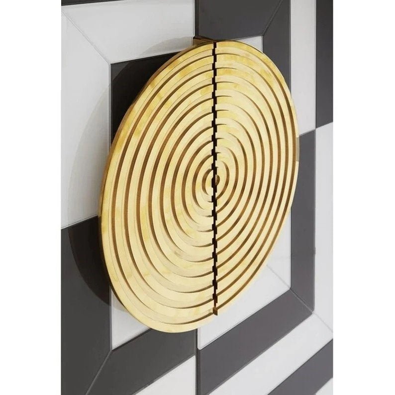 Handmade Black and White Bone Inlay Bar Cabinet - Vintage Style Alcohol Storage & Display Case | Perfect for Home Bars, Living Rooms, and Entertaining Guests