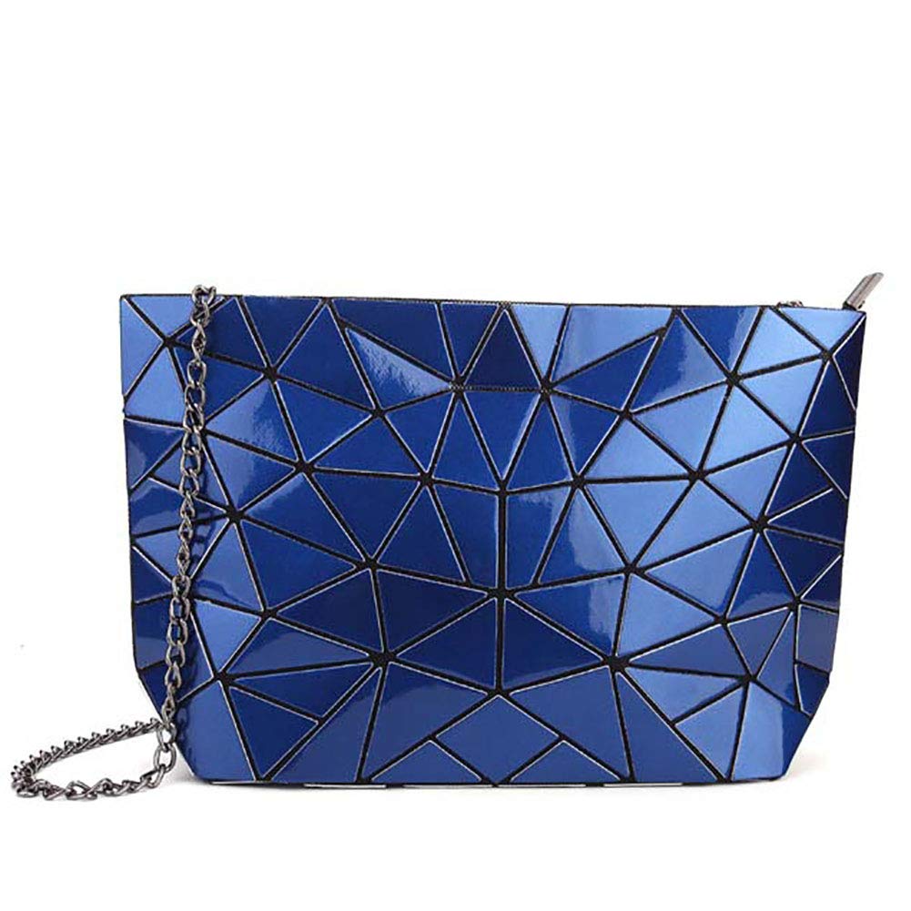 Geometric Lattice Luminous Crossbody Purse - Holographic Clutch & Tote Handbag for Women | Perfect for Night Out, Party & Special Occasions