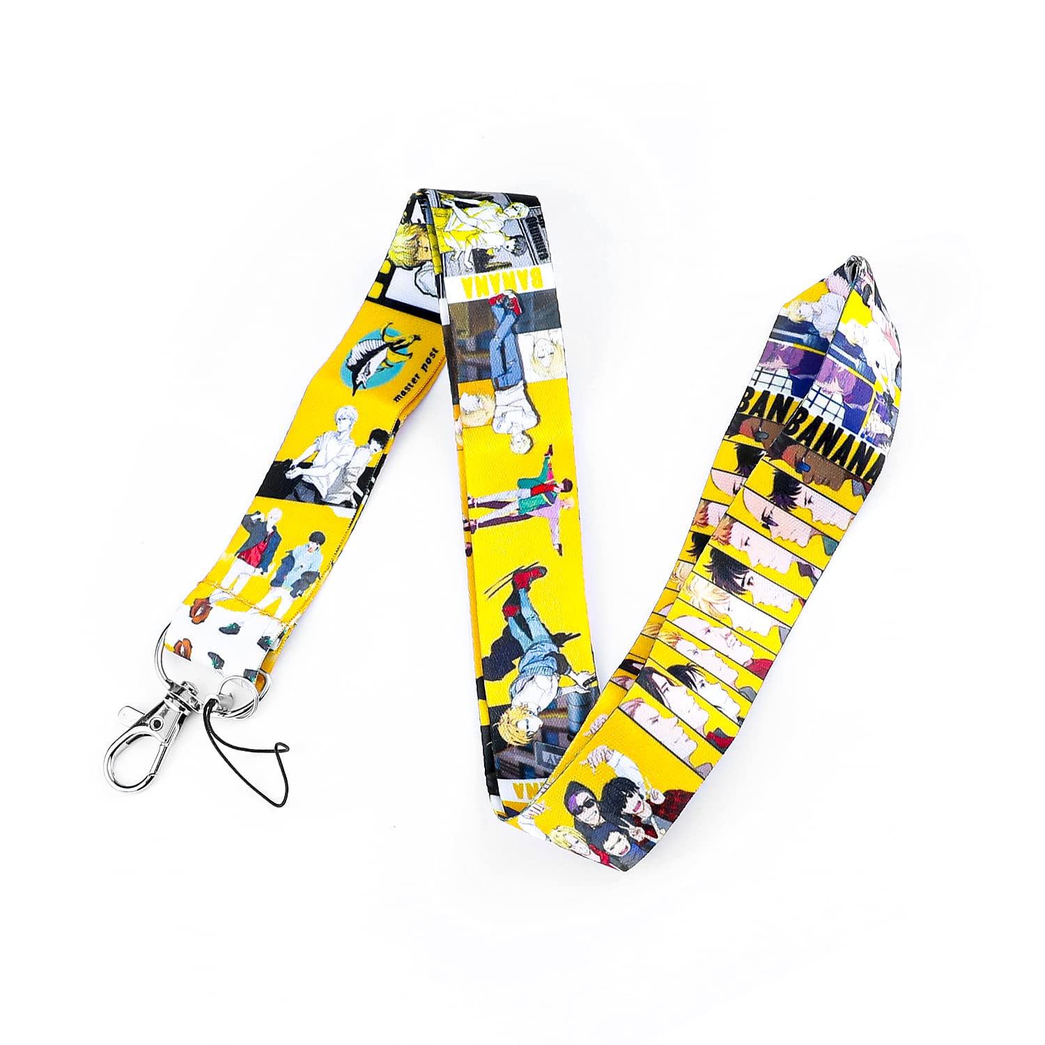 Banana Fish Anime Lanyard Keychain - ID Badge Holder for Work, School & Conventions - Stylish Anime Accessory for Fans & Collectors