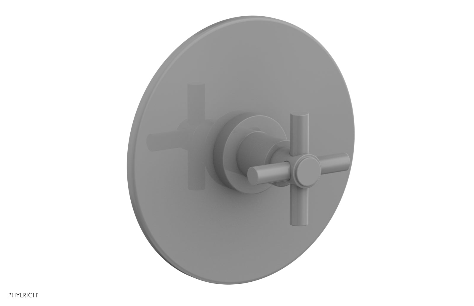 BASIC 1/2 Thermostatic Shower Trim with Tubular Cross Handle DTH134 - Perfect for Bathroom Renovation & Modern Shower Systems