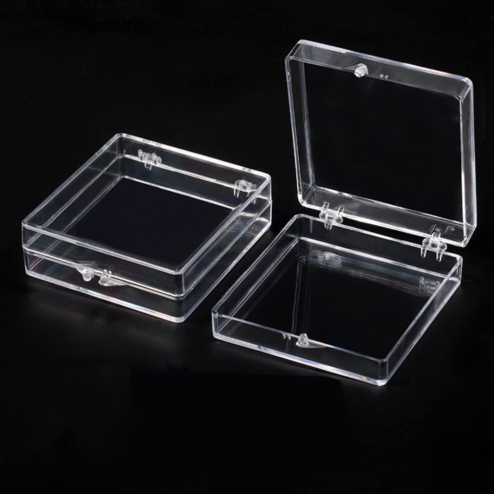 Clear Plastic Artificial Nail Storage Box - Acrylic Nail Tips Organizer & Display Stand for Salon, Nail Art Practice, and Press-On Nails | Perfect for Professional Nail Technicians & DIY Enthusiasts