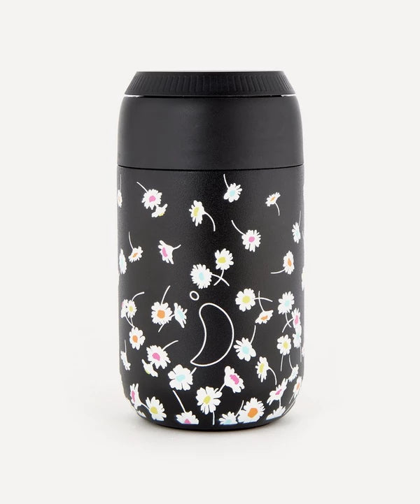 Chilly's Liberty Series 2 Insulated Coffee Cup 340ml (12oz) - Jive Abyss Blue - Leakproof Travel Mug for Hot & Cold Drinks - Perfect for Office, Commuting, and Outdoor Adventures
