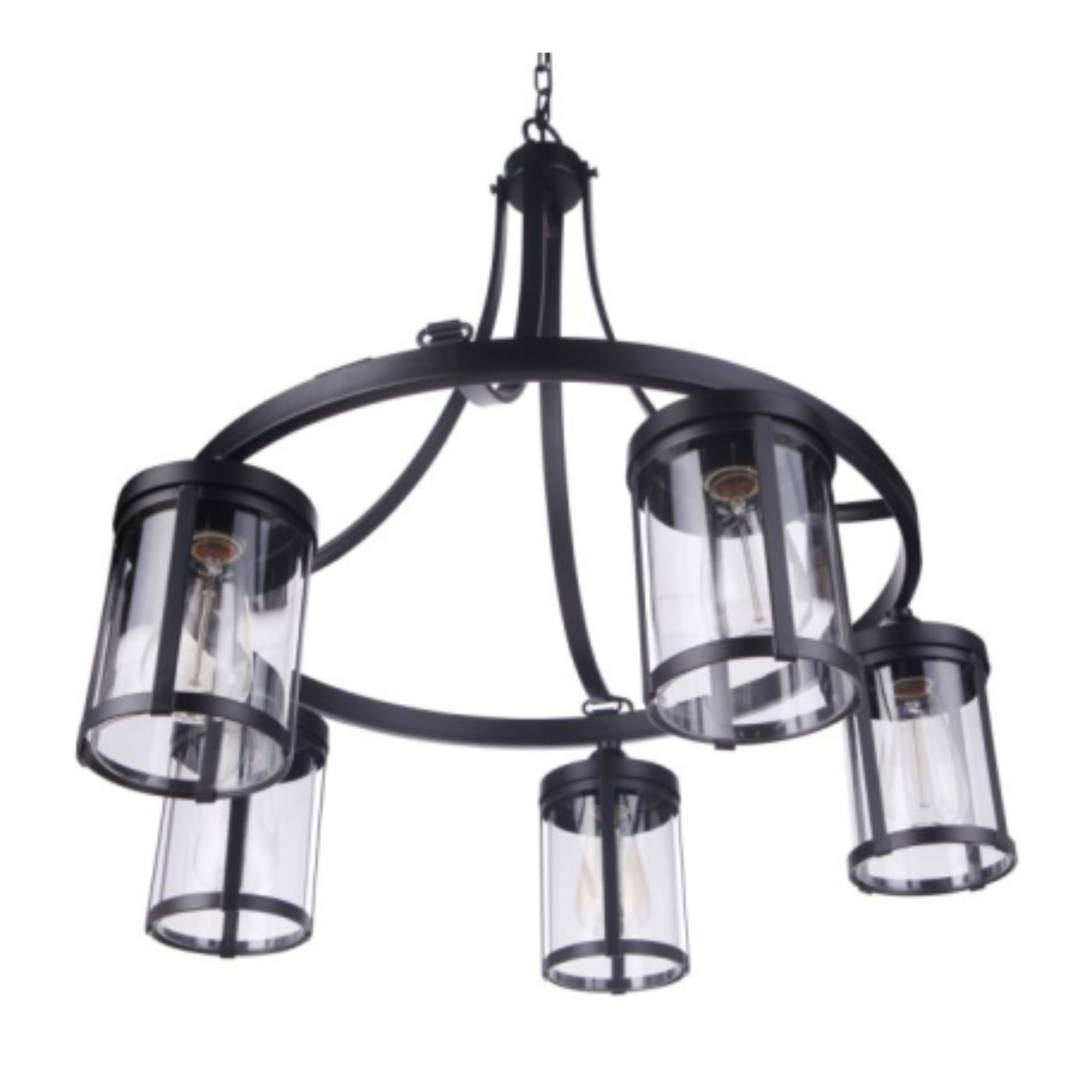 Craftmade Elliot 5-Light Chandelier in Satin Brass - Elegant Dining Room Lighting Fixture for Modern Home Decor