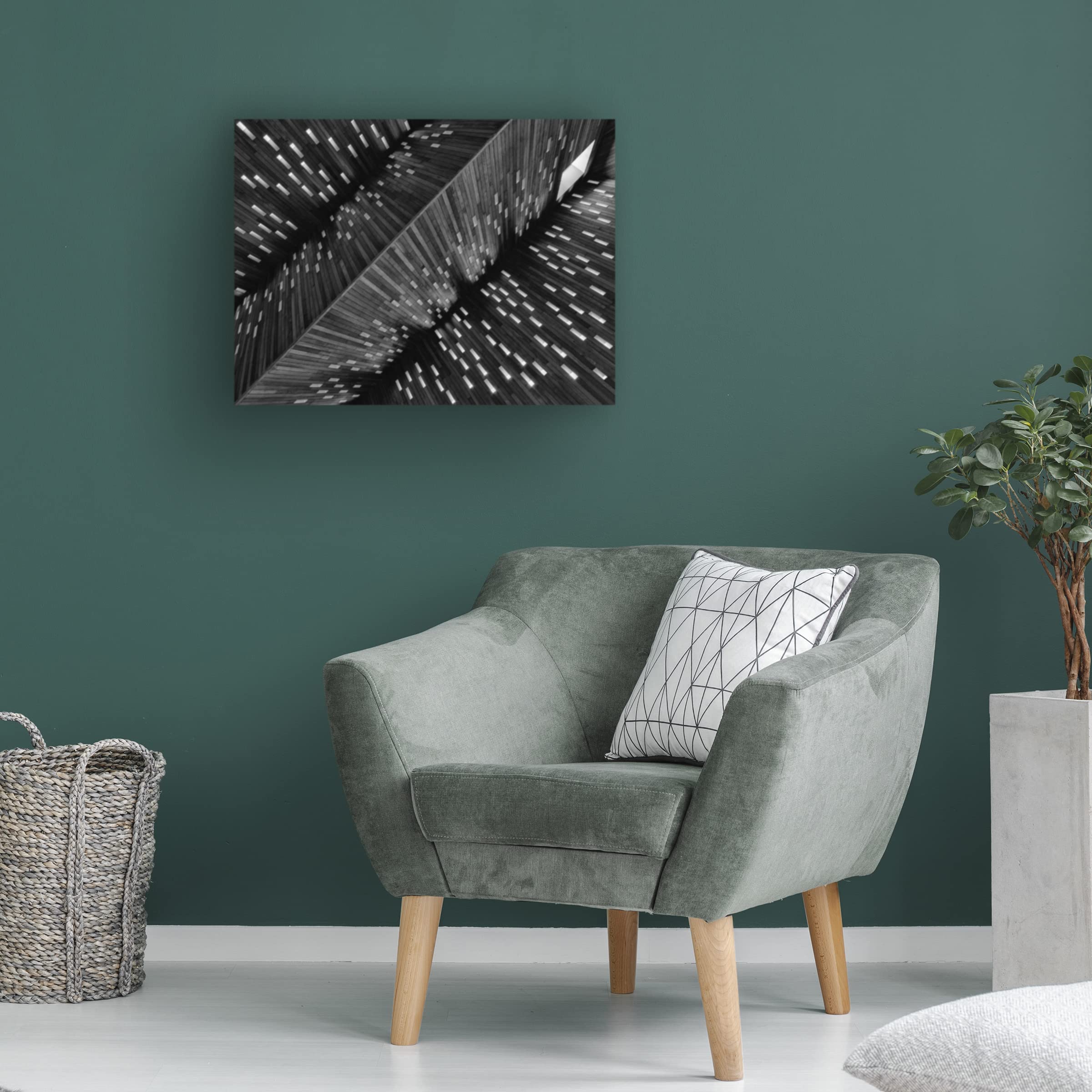 Trademark Fine Art 'Townhall' Canvas Wall Art by Luc Stalmans - Modern Home Decor for Living Room, Bedroom & Office