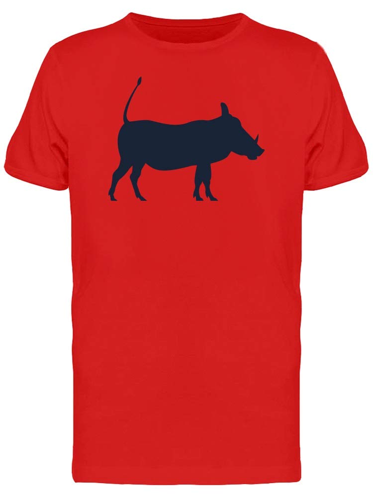 Men's Warthog Silhouette Grunge Graphic T-Shirt - Vintage Style Casual Tee for Streetwear & Outdoor Adventures