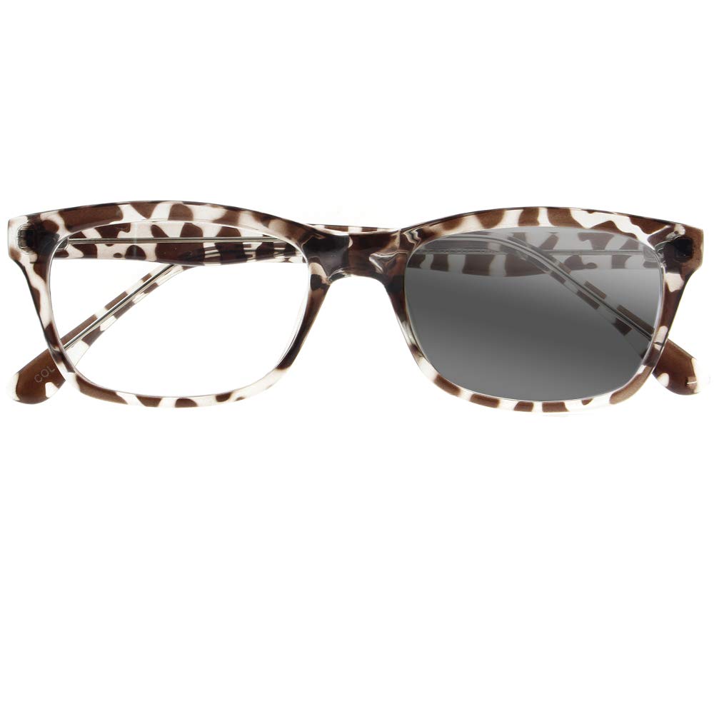 Progressive Photochromic Multifocus Reading Glasses for Men & Women - Light Adjusting Transition Lenses for Indoor & Outdoor Use