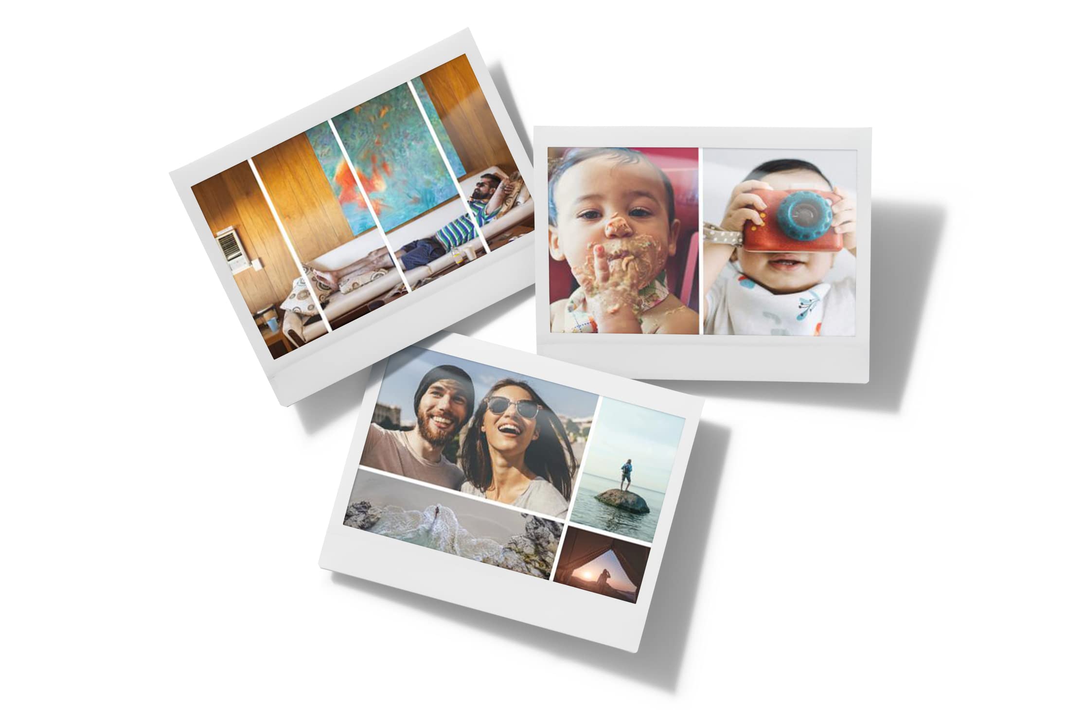 Fujifilm Instax Link Wide Instant Film Printer with 40 Shots - Mocha Gray | Print Photos from Phone, Share Memories at Parties & Travel