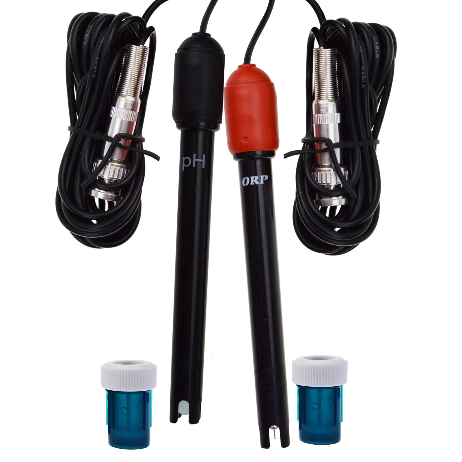 2-in-1 pH ORP Redox Controller Water Quality Tester with Replaceable BNC Electrode - for Laboratory Analysis, Aquariums, Hydroponics & Pool Monitoring