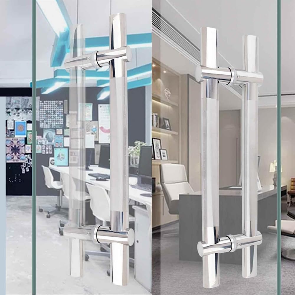 Stainless Steel Shower Door Handles - 800mm for Bathroom & Interior Doors
