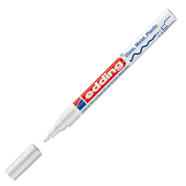 edding 751 Gloss Paint Marker Pen - Medium Point, Oil-Based, Permanent Paint Marker for Glass, Metal, Plastic, Ceramics - Perfect for DIY Crafts, Signage, and Industrial Labeling