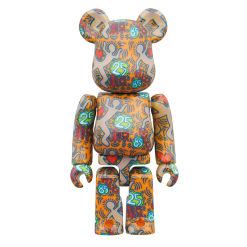 Bearbrick Keith Haring Special 400% & 100% Be@rbrick 2024 Limited Edition Collectible Figure - Perfect for Home Display, Office Decor, and Anime Gift