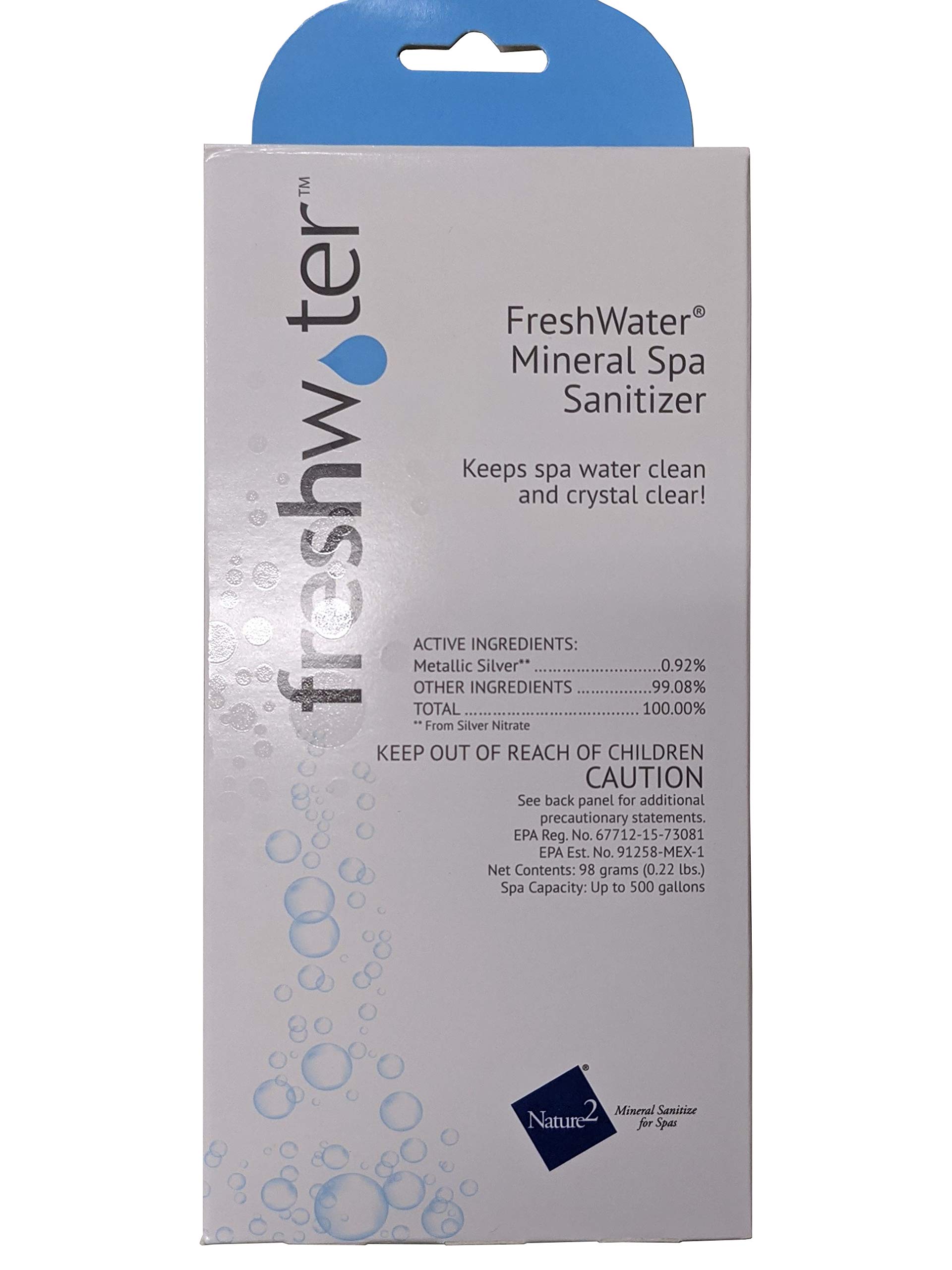 Mineral Spa Cleaner Silver Ionizer 80010 - Natural Water Purification System for Hot Tubs & Jacuzzis | Eliminates Bacteria & Algae | Improves Water Clarity | Easy Installation for Home Spas & Pool Maintenance
