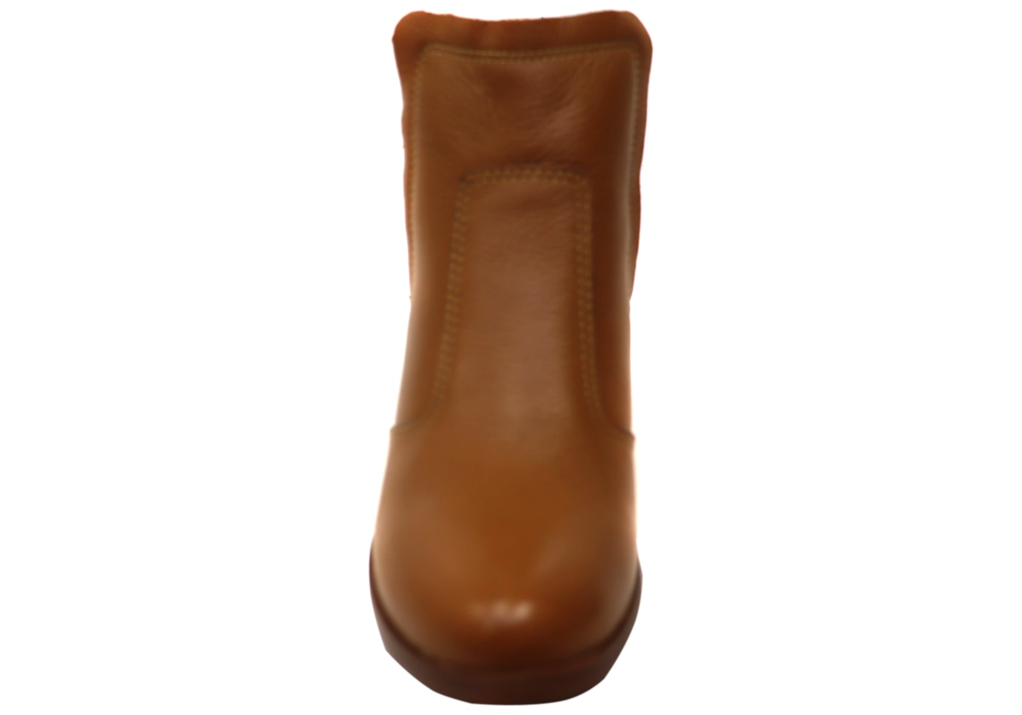 Pegada Lane Women's Mid Heel Leather Ankle Boots - Made in Brazil - Comfortable & Stylish for Work, Party & Everyday Wear