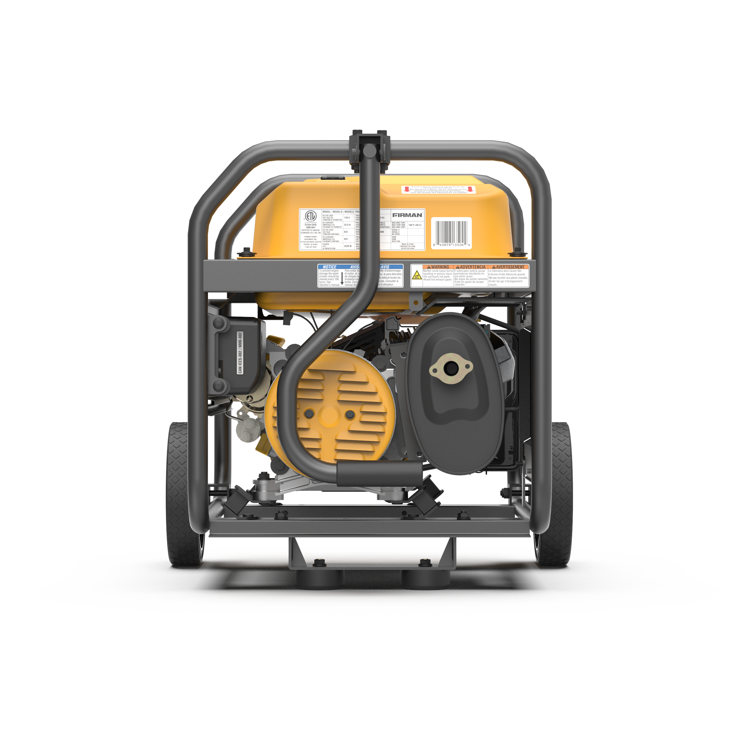 4450W Portable Gas Generator with Recoil Start & CO Alert - 120V Power for Camping, Emergencies & Outdoor Activities