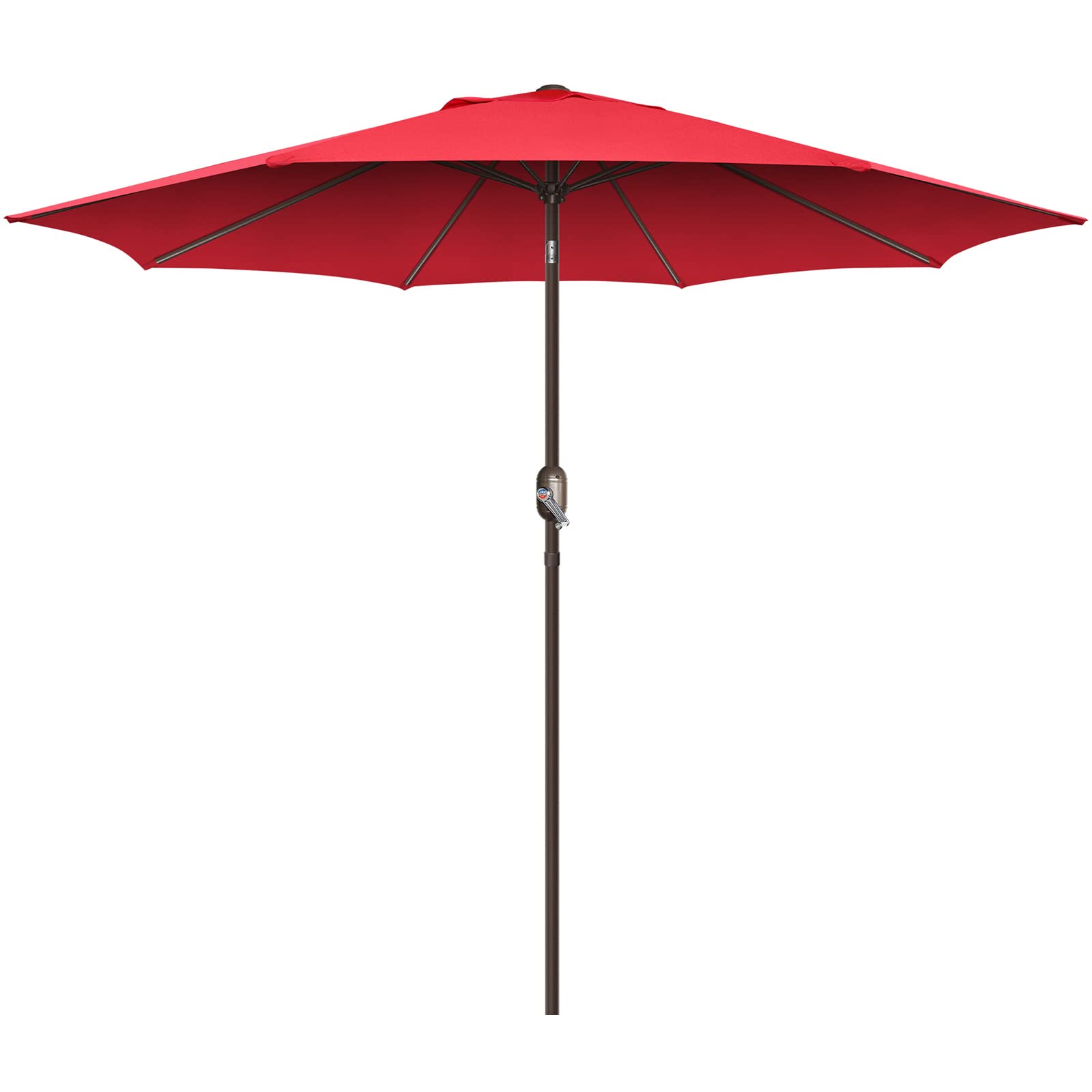 Funsite 11ft Outdoor Patio Umbrella with Heavy Duty Pole - UV Protection, Ventilated Design for Pool, Garden, Lawn, Deck, Backyard, Beach & Outdoor Dining
