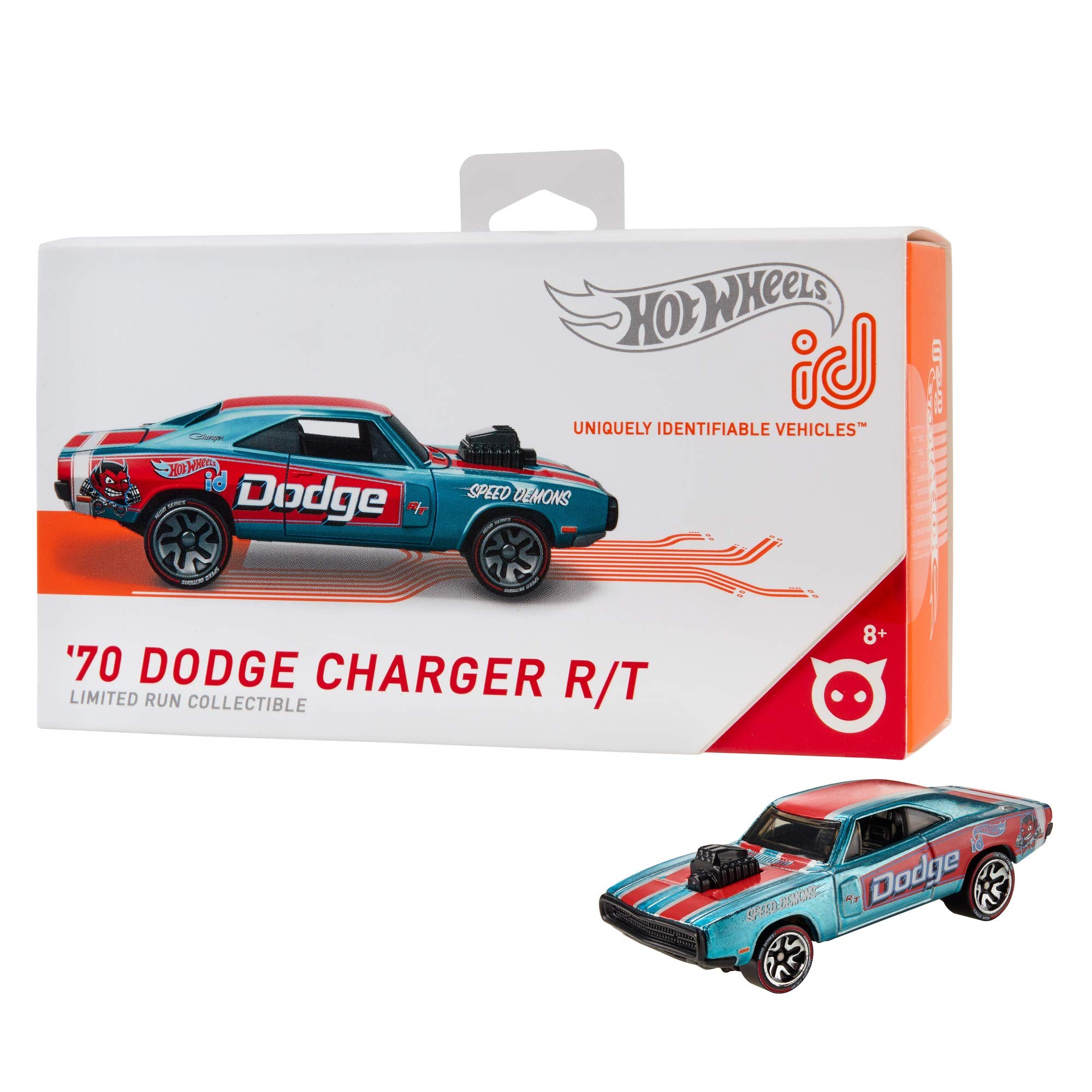 Hot Wheels iD 70 Dodge Charger R/T Diecast Car - Collectible Toy Vehicle for Kids & Adults - Perfect for Display, Racing Games & Gift Giving