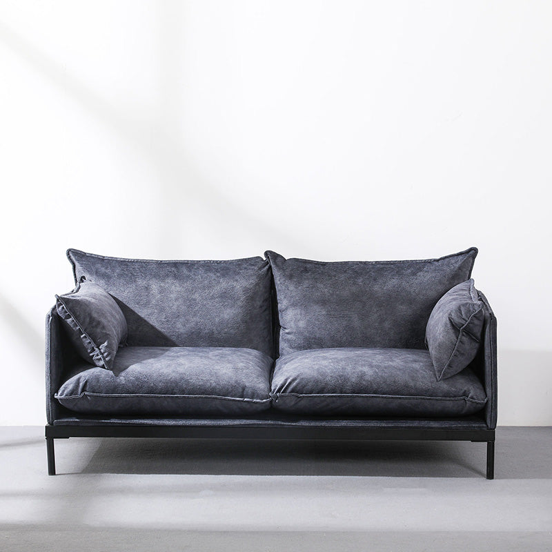 SINCLAIR 2-Seater Sofa 158cm Charcoal Gray - Modern Living Room Furniture for Small Spaces & Apartments