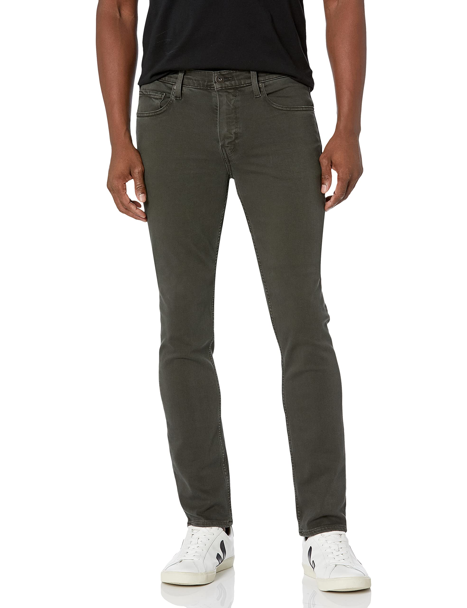 PAIGE Men's Lennox Slim Fit Toasted Almond Dress Pants - Perfect for Office Wear & Business Casual Outfits