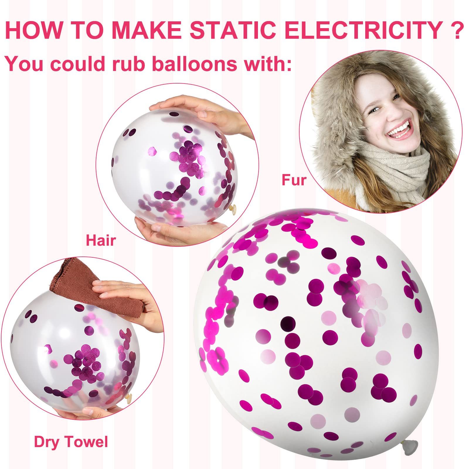 60 Pack Pink Ribbon Breast Cancer Awareness Balloons - 12 Inch Latex Balloons with Glitter Confetti for Charity Walks, Fundraiser Parties & Pink Theme Decorations - Perfect for Breast Cancer Awareness Month Events, Survivor Celebrations and Support Gatherings