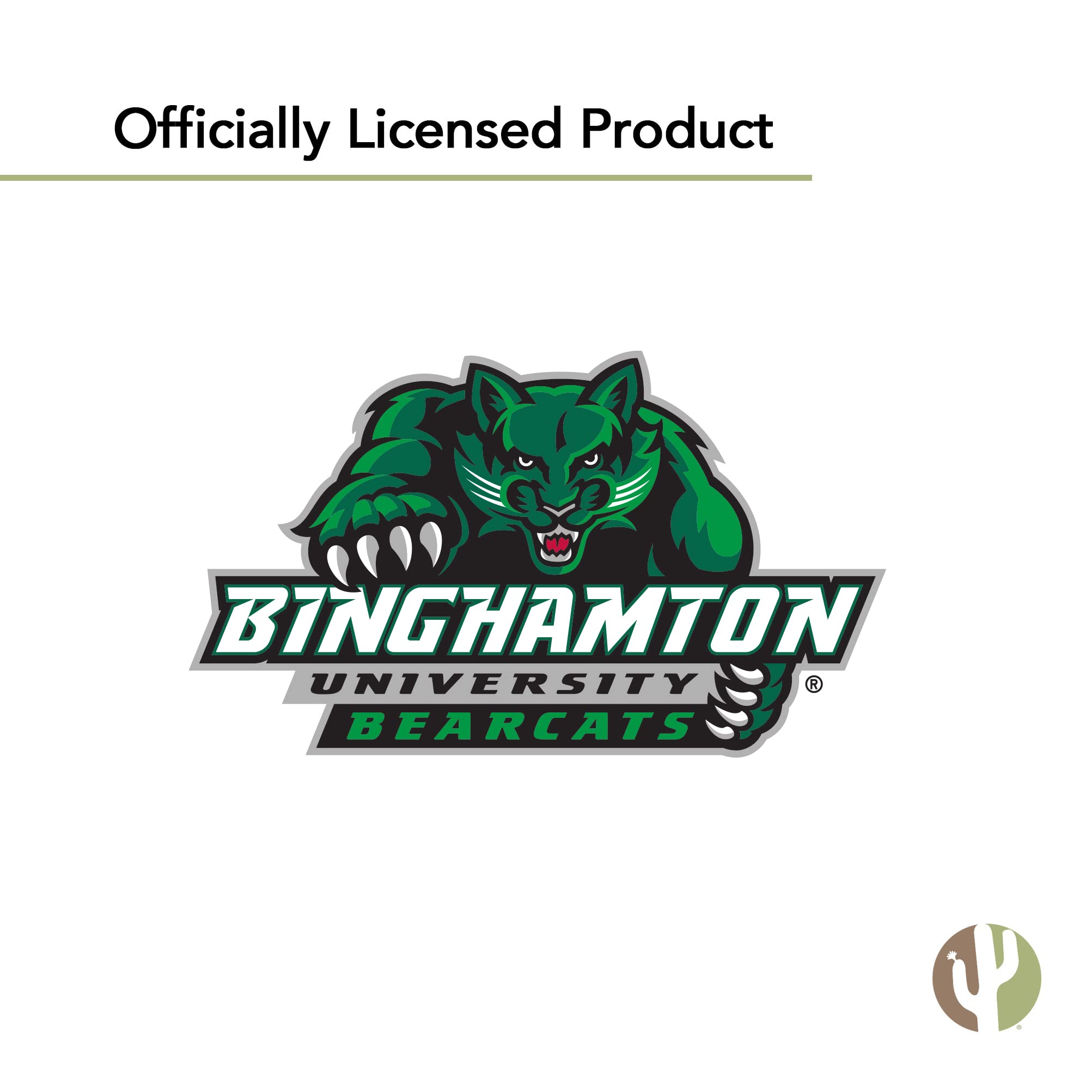 Binghamton University Bearcats Desert Cactus Vinyl Decal Sticker - Waterproof Laptop, Water Bottle, Car, Scrapbook Decor - Perfect for School Spirit, Basketball Fans & College Dorm Accessories