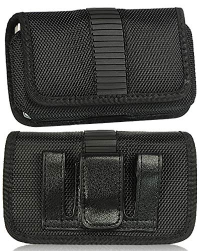Durable Black Nylon Pouch Case with Belt Loop & Clip for TeleEpoch AT&T Cingular Flip Phone M3620 - Perfect for Outdoor Activities, Work & Everyday Protection