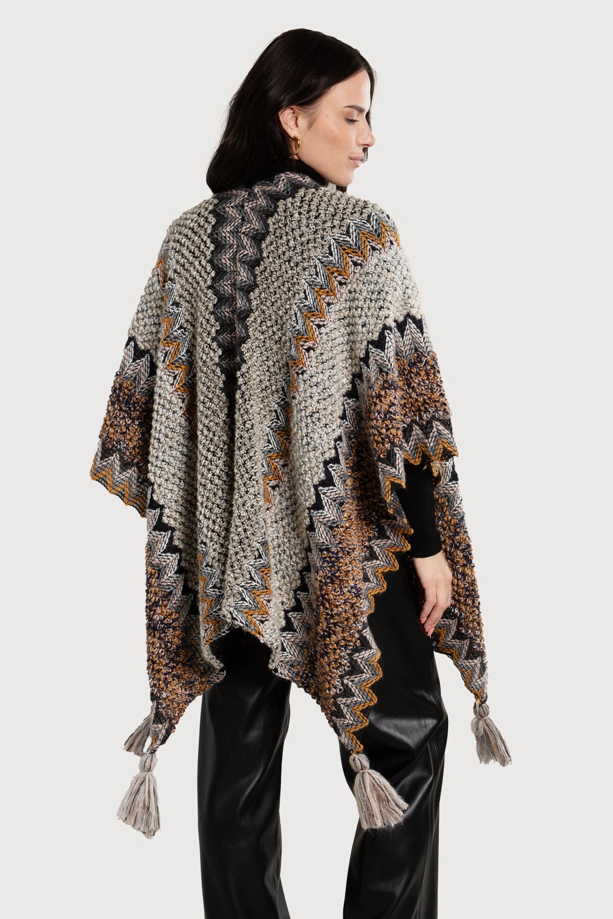 Bohemian Fringed Knit Kimono Cardigan - Lightweight Lace-Up Cover Up for Women - Perfect for Beach, Festival, and Lounge Wear