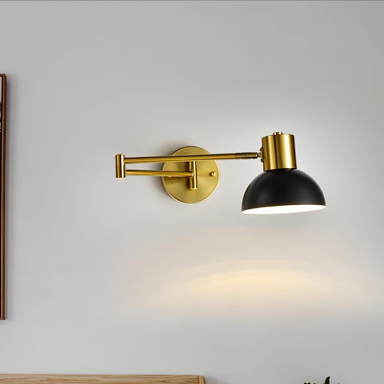 Adjustable Arm Reading Wall Lamp - Dimmable LED Light for Bedroom, Study & Office - Perfect for Night Reading, Working & Relaxing