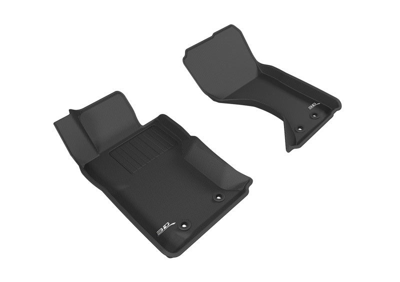 3D MAXpider Kagu Custom Fit Floor Mats for 2016-2019 Mazda MX-5 Miata & Fiat 124 Spider (1st Row) - Premium All-Weather Protection - Perfect for Daily Driving and Road Trips