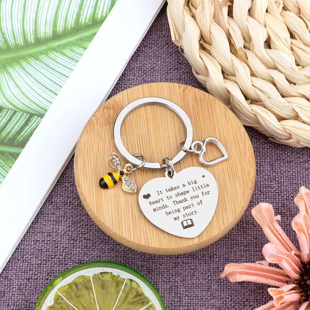 BOMEON Teacher Keychain Gift Set - Valentine's Day, Graduation, Thank You, Appreciation, Thanksgiving & Christmas Gifts for Teachers from Students | Perfect for Classroom Celebrations, End of Year Awards & Holiday Surprises