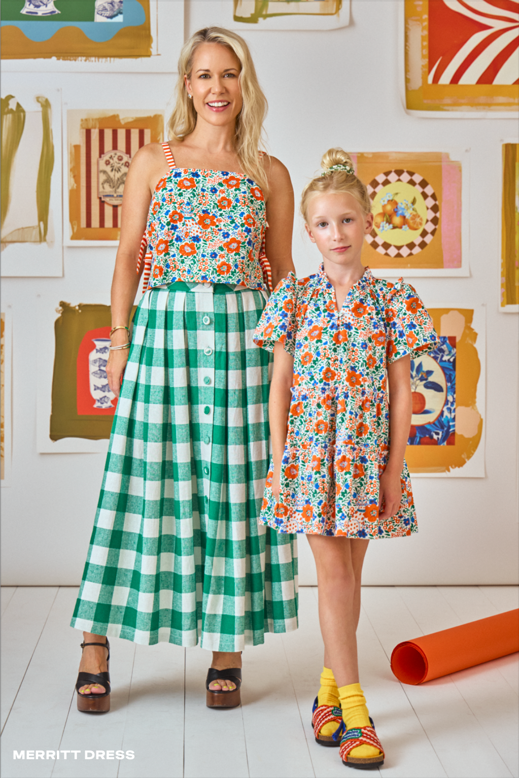 Hunter Bell Merritt Dress - Floral Print Midi Dress for Women | Perfect for Brunch, Date Night & Summer Outings