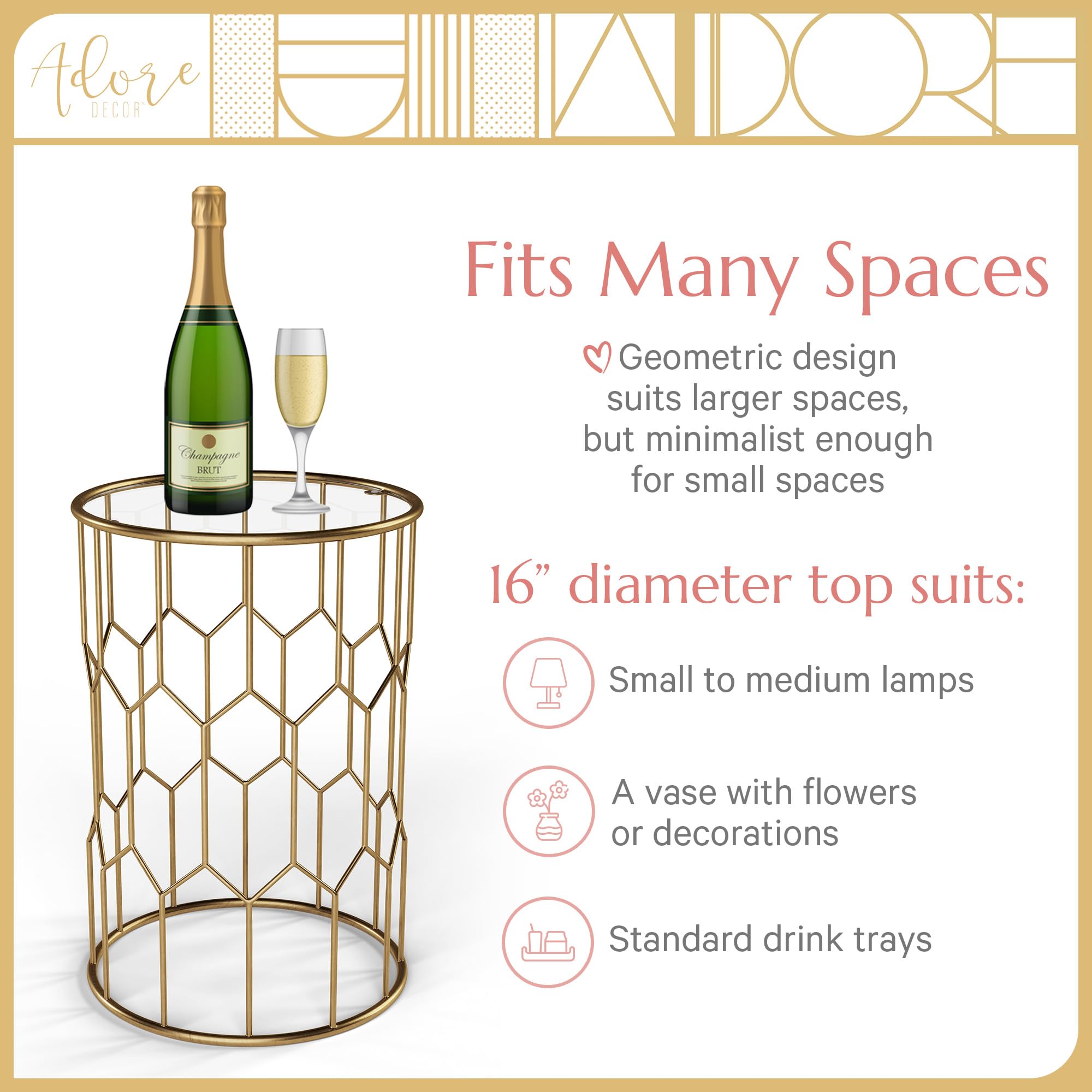 Harper Accent Side Table - 16