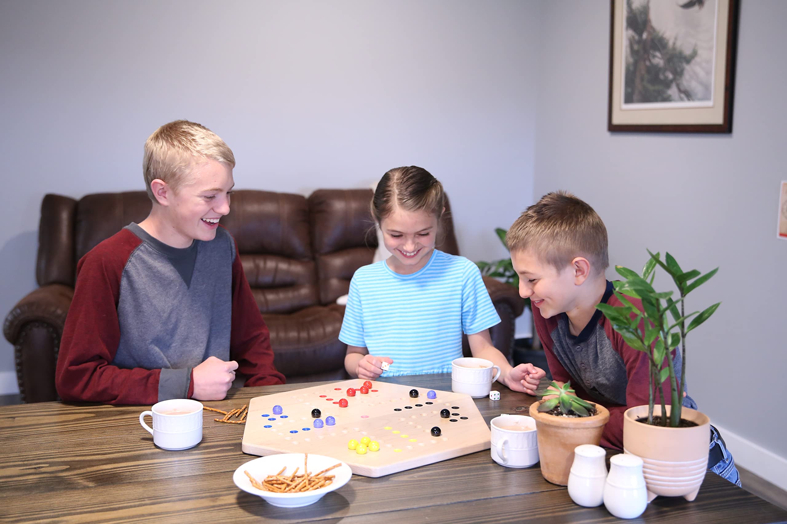 AmishToyBox.com Wahoo Marble Game Board Set - 16
