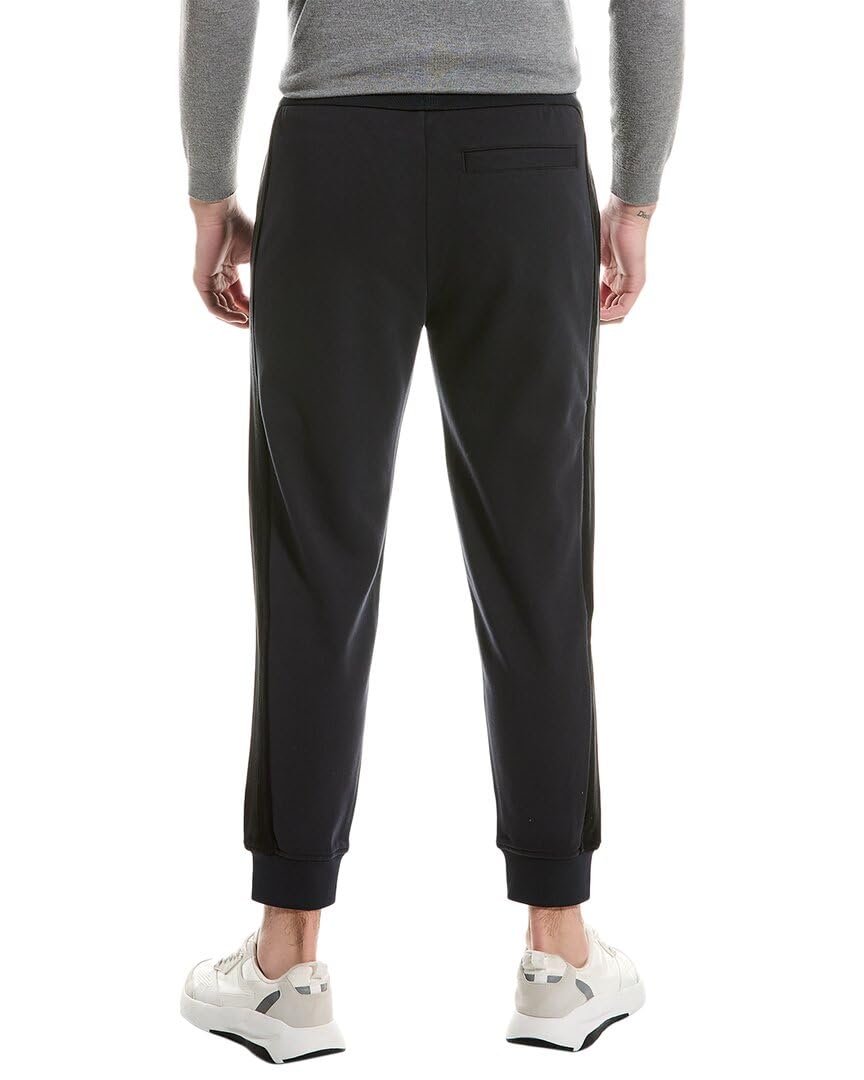 Armani Exchange Men's Fleece Joggers with Drawstring Waist & Logo - Comfortable Lounge Pants for Home, Gym & Casual Wear