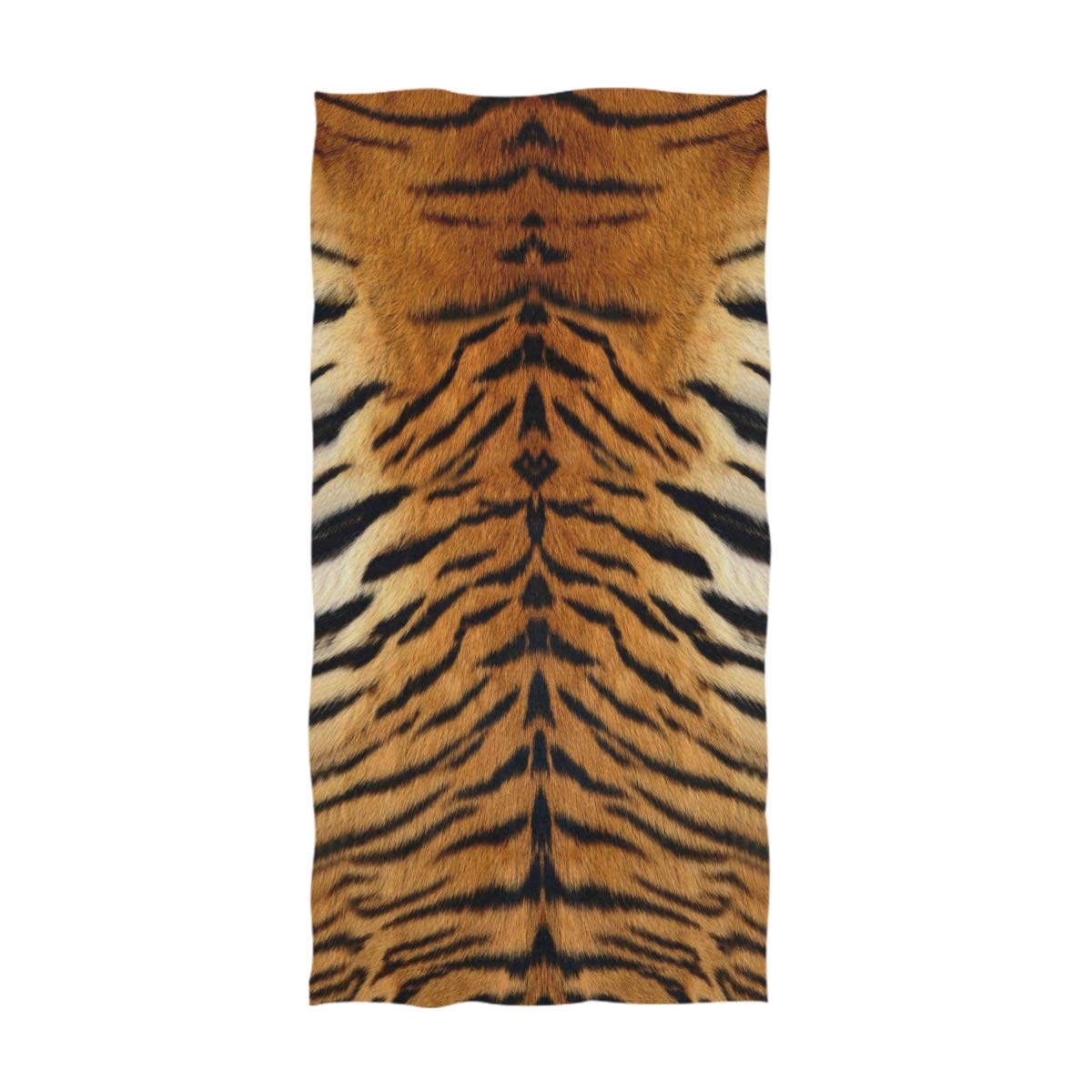 ALAZA Ultra Soft Yellow Black Tiger Print Hand Towel & Washcloth - 16