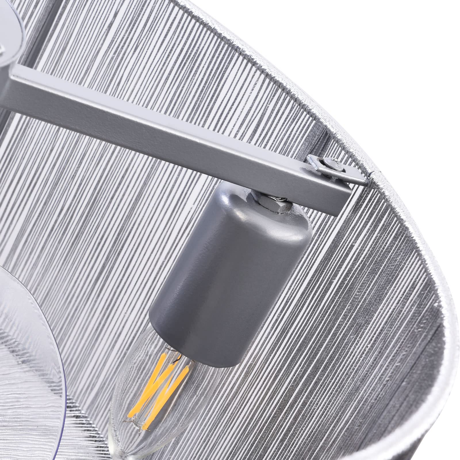 18 Inch Crystal Ceiling Fan with Light and Remote Control - Handcrafted Silver Wire Shade Caged Chandelier Fan - Modern Enclosed Ceiling Fan for Kitchen, Dining Room, Living Room - 4 x E26 Bulbs (Not Included) - Perfect for Home, Office, and Commercial Spaces