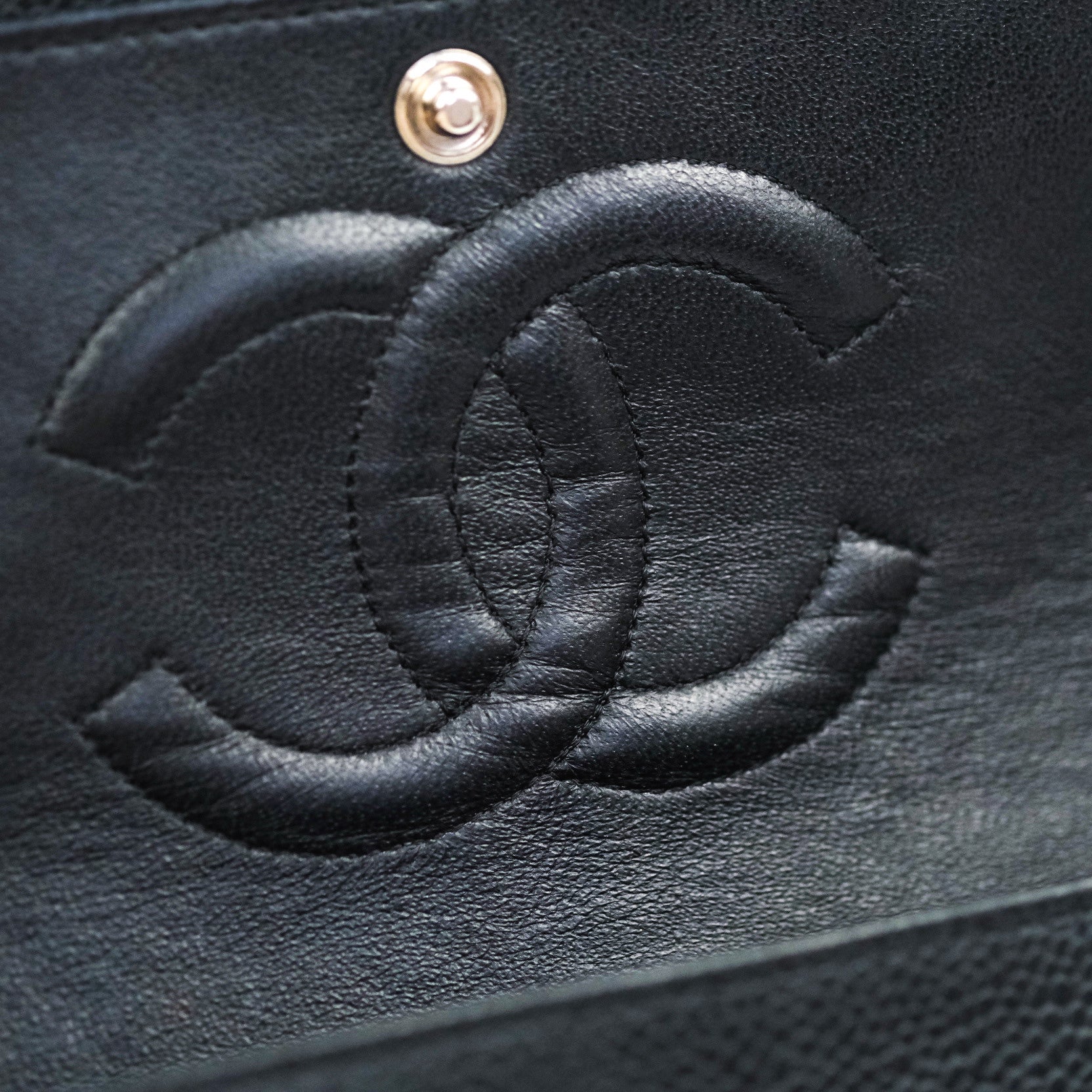 Chanel Classic M/L Medium Double Flap Bag Black Caviar Silver Hardware - Luxury Designer Handbag for Women, Perfect for Work, Evening Events & Special Occasions