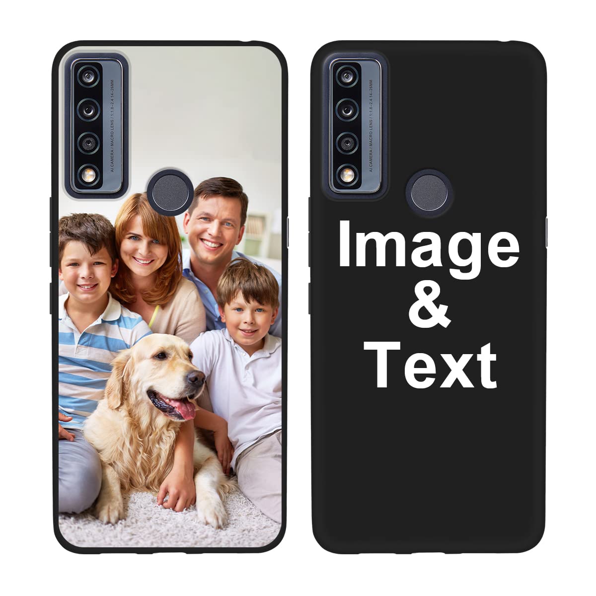 Styletify Custom Picture Phone Case for TCL 4X 5G - Shockproof Silicone Protective Cover with Soft Candy Design - Perfect Christmas Birthday Gift for Men Women - Ideal for Daily Use, Travel & Outdoor Activities
