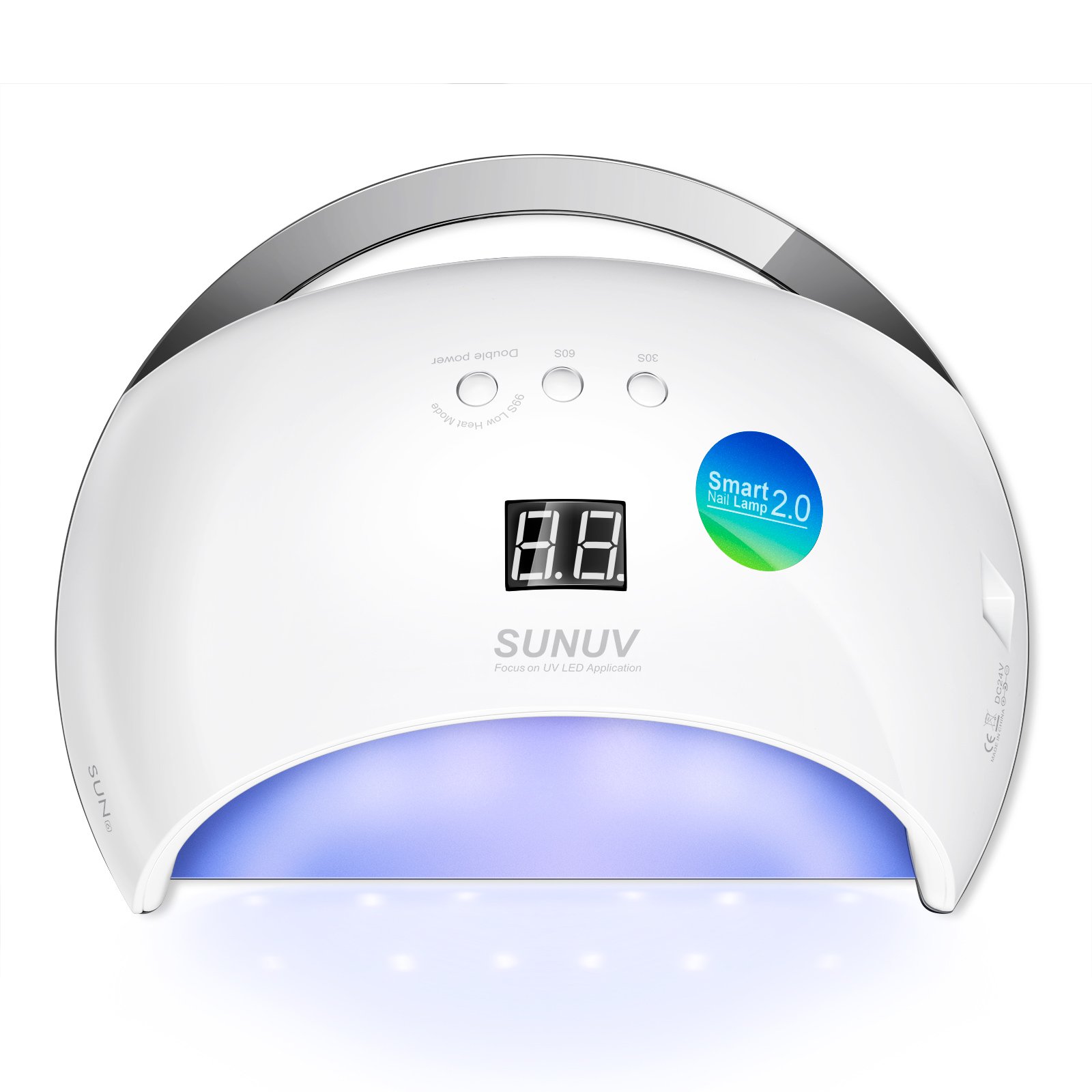 Professional SUNUV 48W UV LED Nail Lamp - Fast Drying Gel Polish Dryer with 30/60/99S Timer & Sensor, Removable Bottom Tray - Perfect for Home Manicures & Salon Nail Art (Ideal for Gel Polish, Acrylic Nails & DIY Nail Designs)