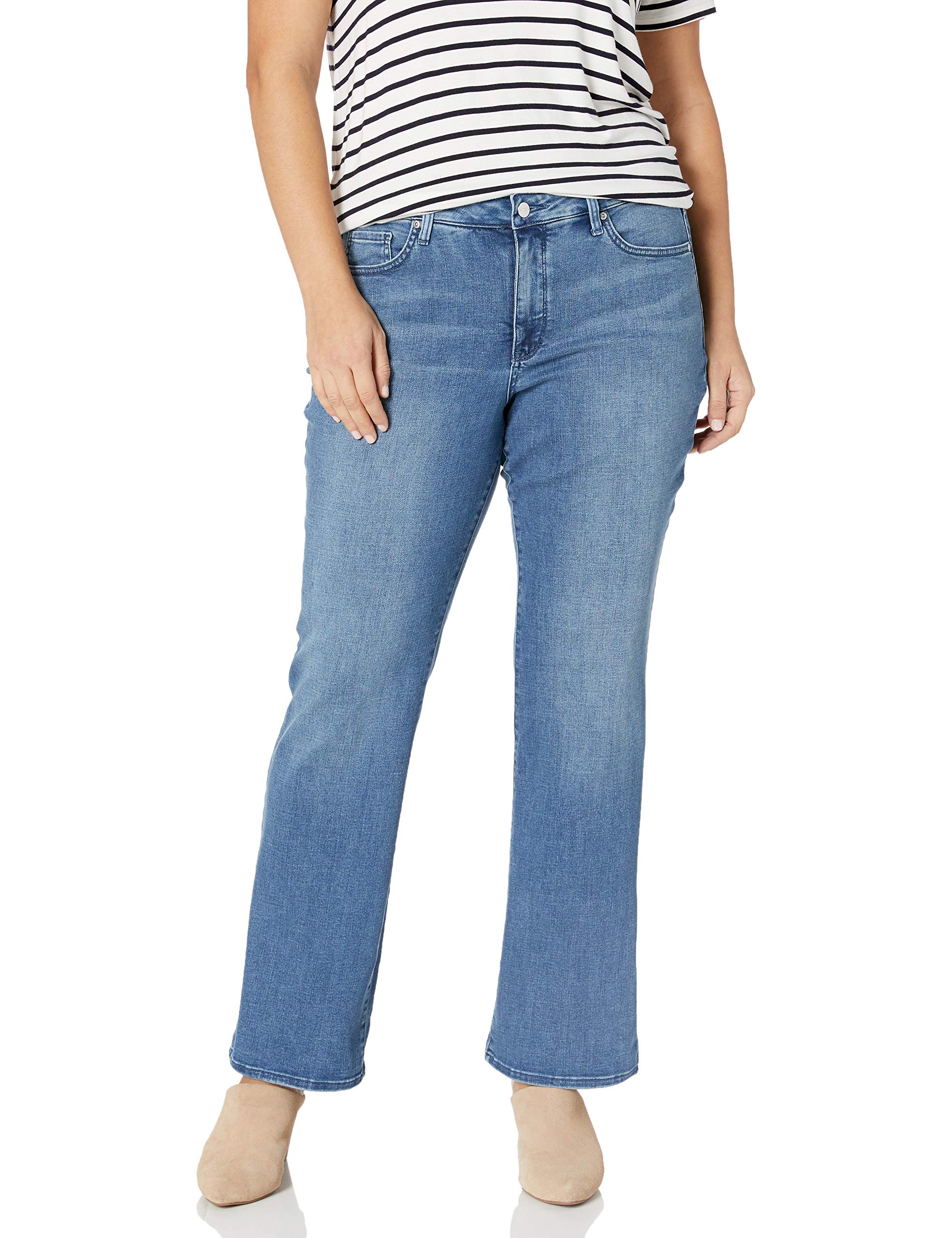 NYDJ Women's Plus Size Barbara Bootcut Jeans - Slimming Flare Denim Pants for Curvy Women | Comfortable Stretch Jeans for Work, Casual & Everyday Wear