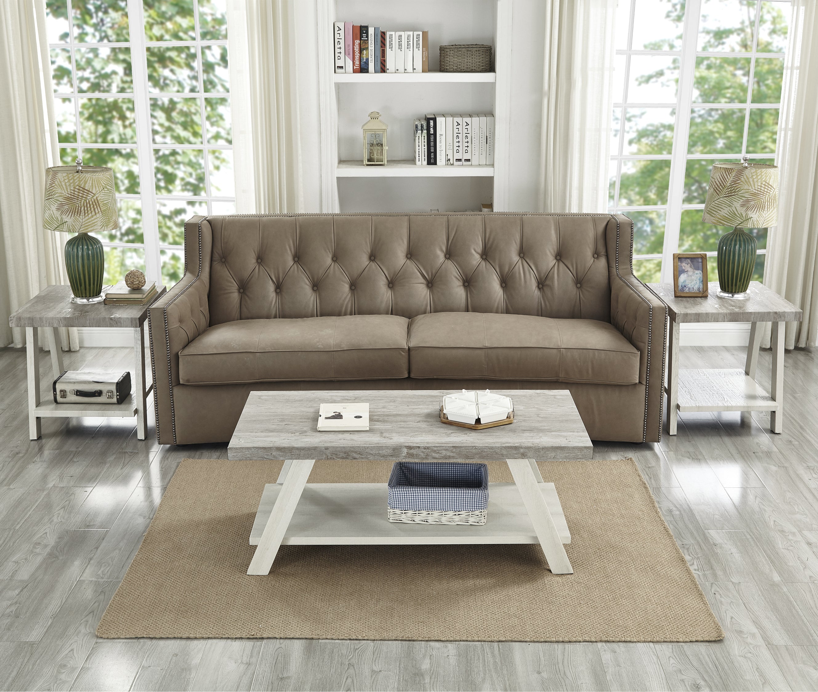 Roundhill Furniture Athens Contemporary 3-Piece Coffee Table Set with Storage - Modern Living Room Furniture for Small Spaces, Home Decor & Organization