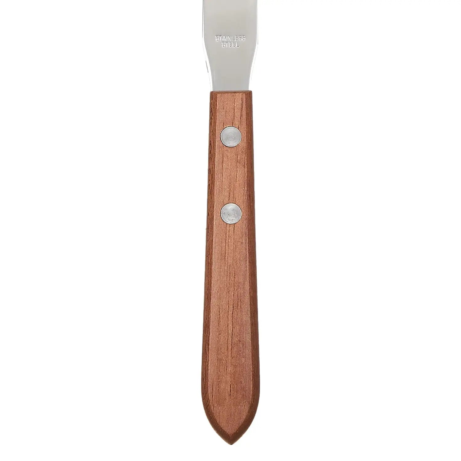 Premium Stainless Steel Cake Icing Spatula with Ergonomic Wooden Handle - Perfect for Baking, Cake Decorating, and Pastry Making - Professional Kitchen Tool for Bakers & Home Chefs